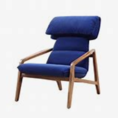 Blue lounge chair